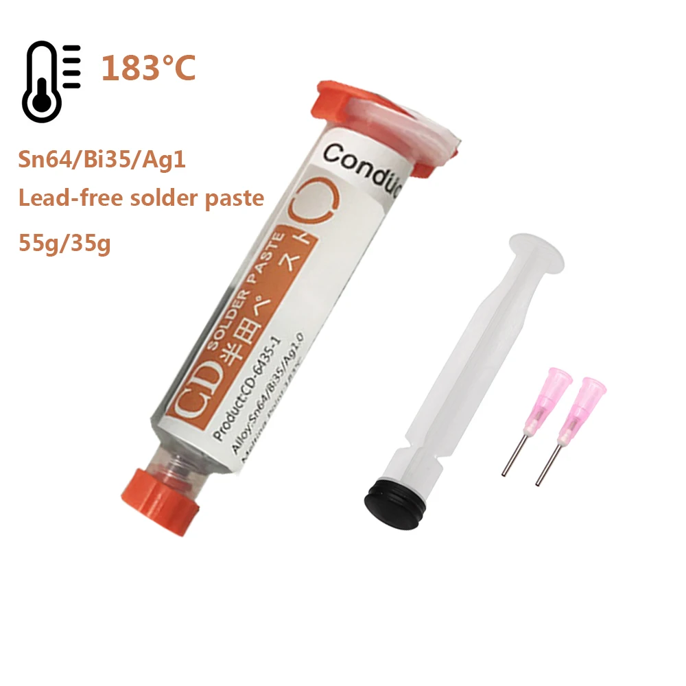 

Lead-free Solder Paste 183°C Flux Advance Welding Tin cream Soldering for BGA CPU PCB environmental protection tin mud CPU tin