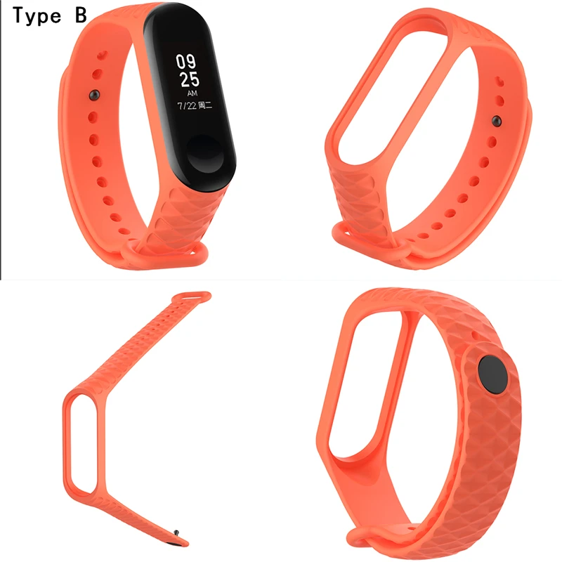 Силиконовый браслет mi Band 3 сменный ремешок для Xiao band цветной умный Браслет на