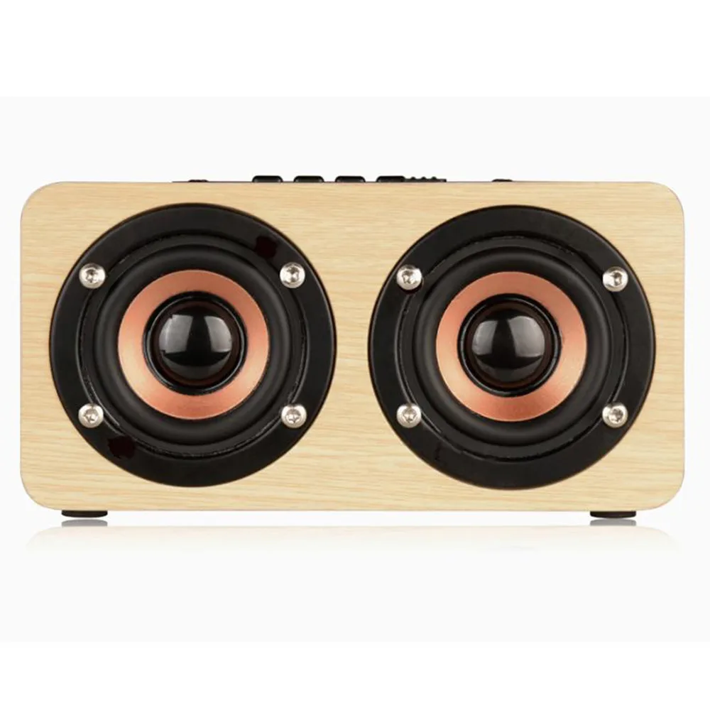 10 Вт Выход ретро дерево беспроводной Bluetooth динамик мини 3D двойной громкий s USB 6.2610.7