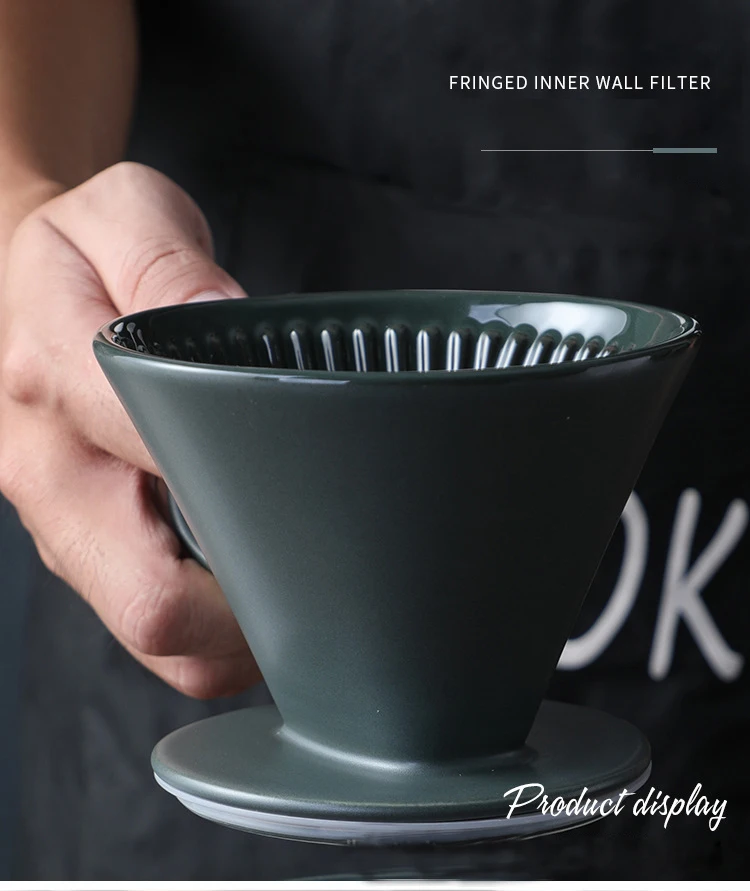 V60 керамический многоразовый ручной фильтр для приготовления кофе и пивоварения