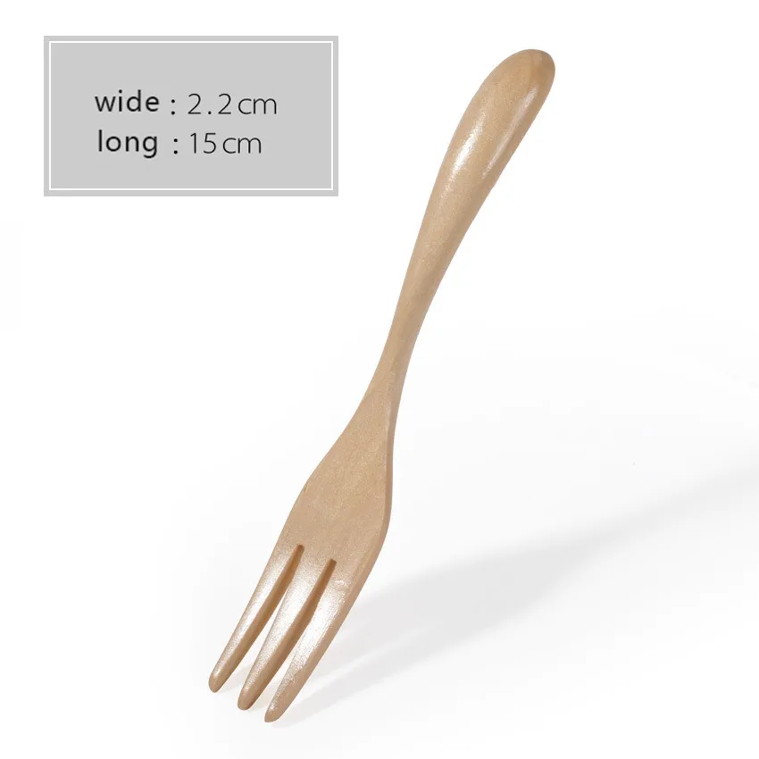 

#30 Best Sale 2021 Wooden Spoon Fork Bamboo Kitchen Cooking Utensil Tools Soup-teaspoon Tableware Kitchen Accessories