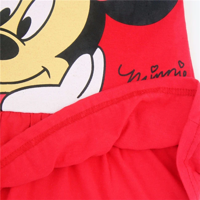 Платье Минни Микки для девочек летняя одежда с дизайном милое платье хлопковое