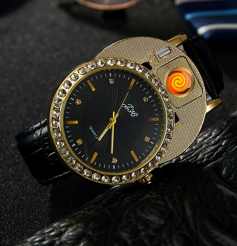 Часы Boss 2020 года роскошные кварцевые мужские часы с бриллиантами USB зарядкой