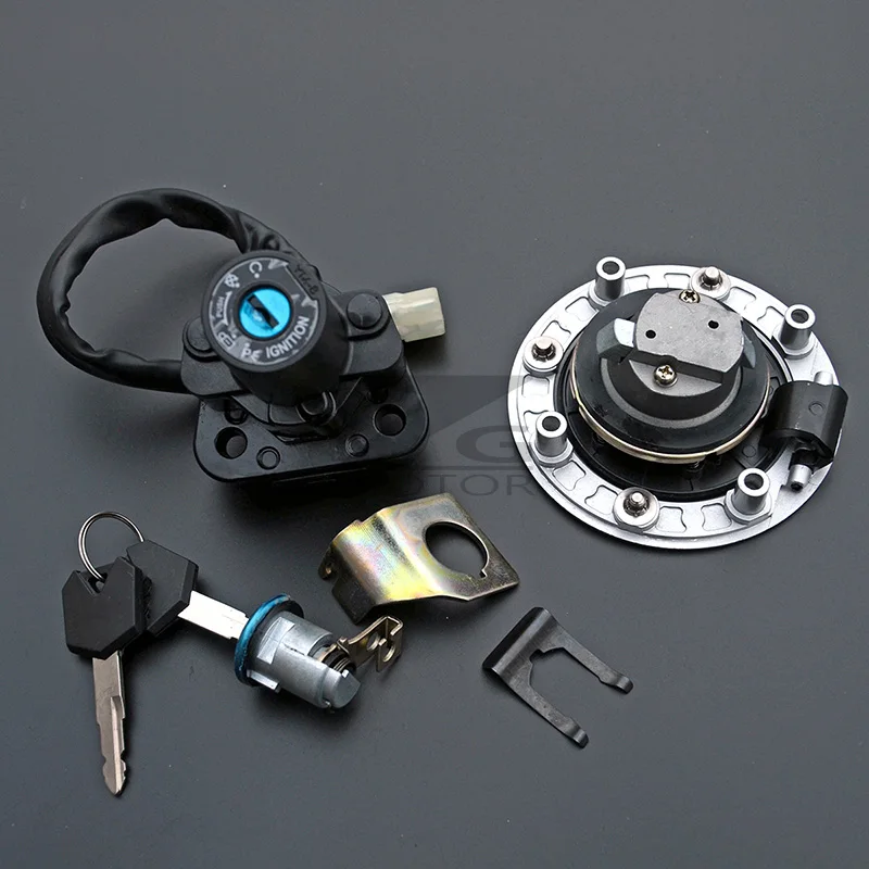 Замок зажигания Набор топливного бака замок подходит для Suzuki GSX1300R 1997 2007 Hayabusa 1998