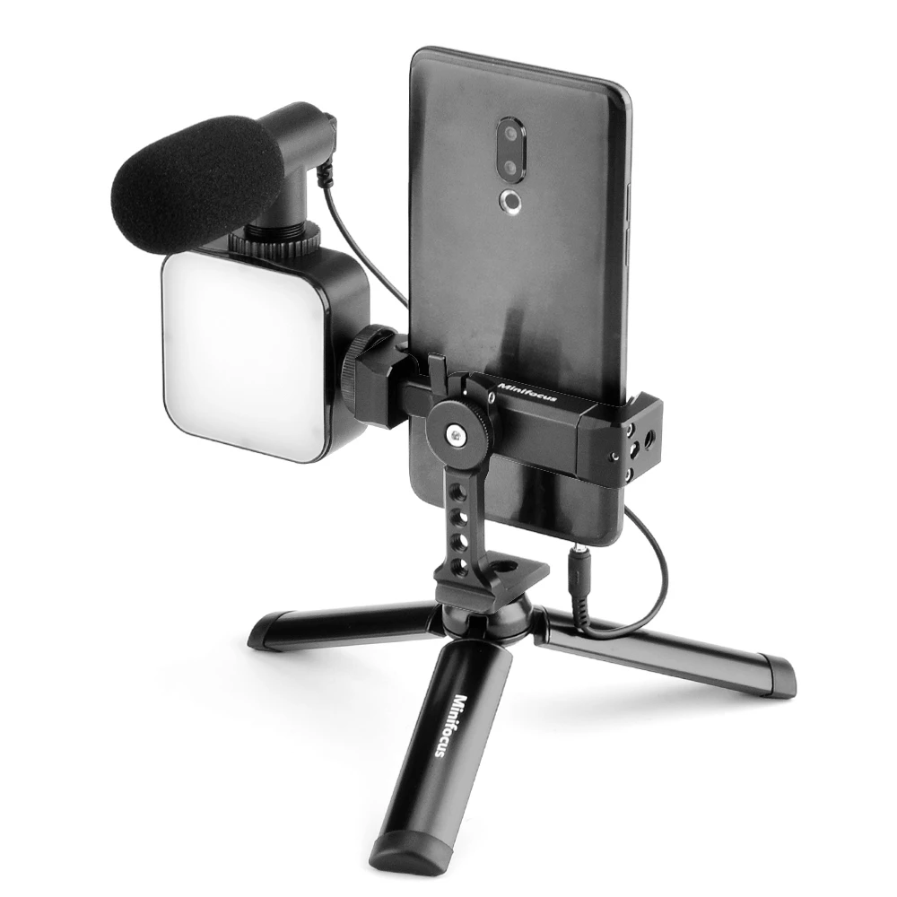 Vlogging Kit мобильный телефон крепление для видео штатива w держатель холодной обуви