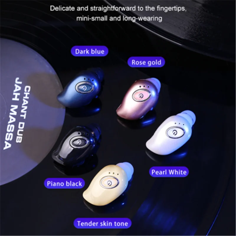 Мини Bluetooth 5 0 Наушники Спортивные Беспроводные одиночные наушники с микрофоном