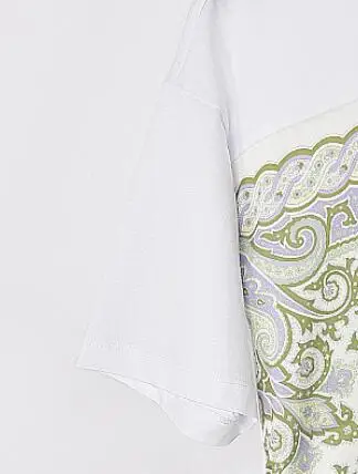 

Spring/Summer 2021 New Round Neck Stitching Printed Lace-up Short-sleeved T-shirt Women T-shirt