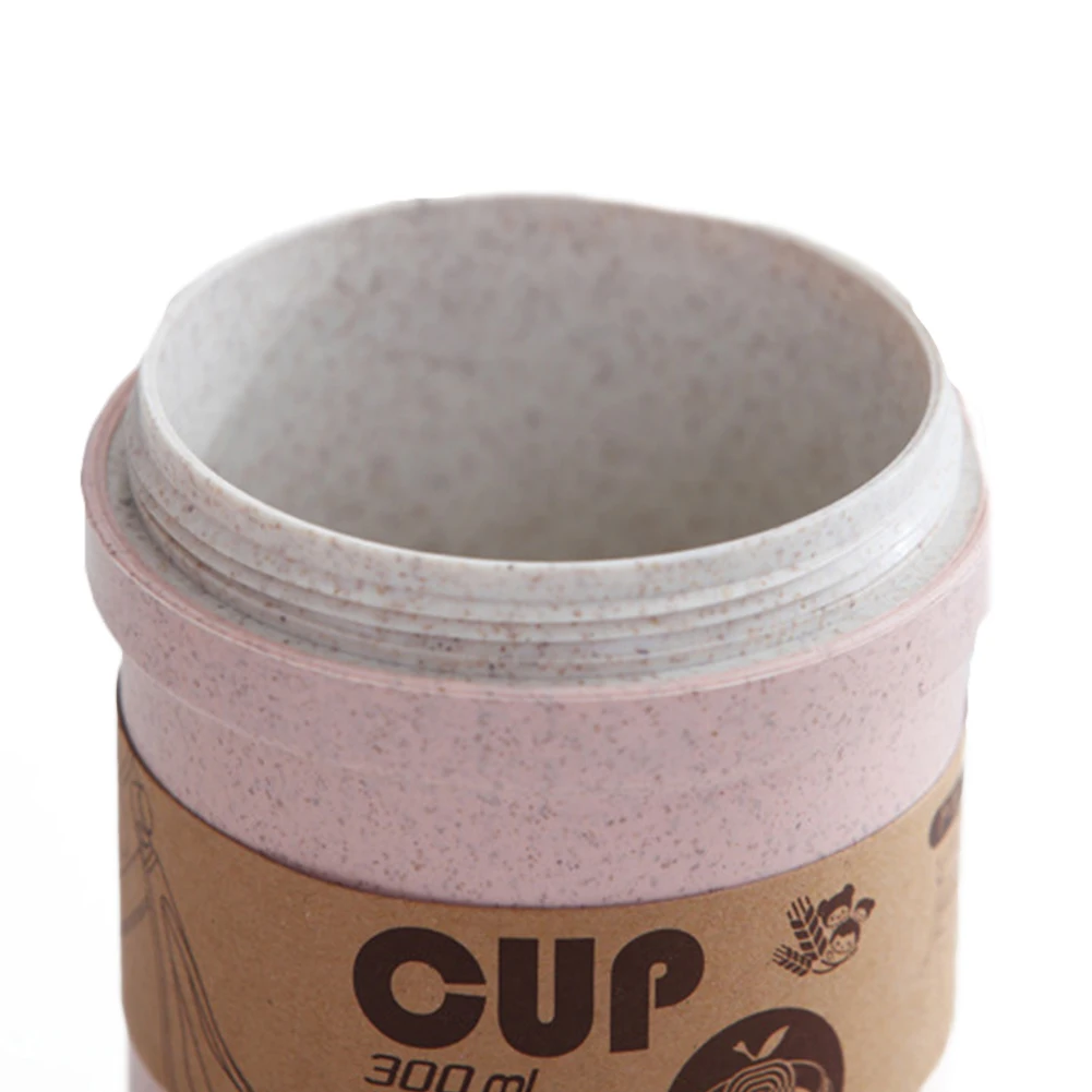 Environmental protection bamboo fiber new 300 ml portable vacuum thermos jug coffee soup pot water bottle gift | Дом и сад