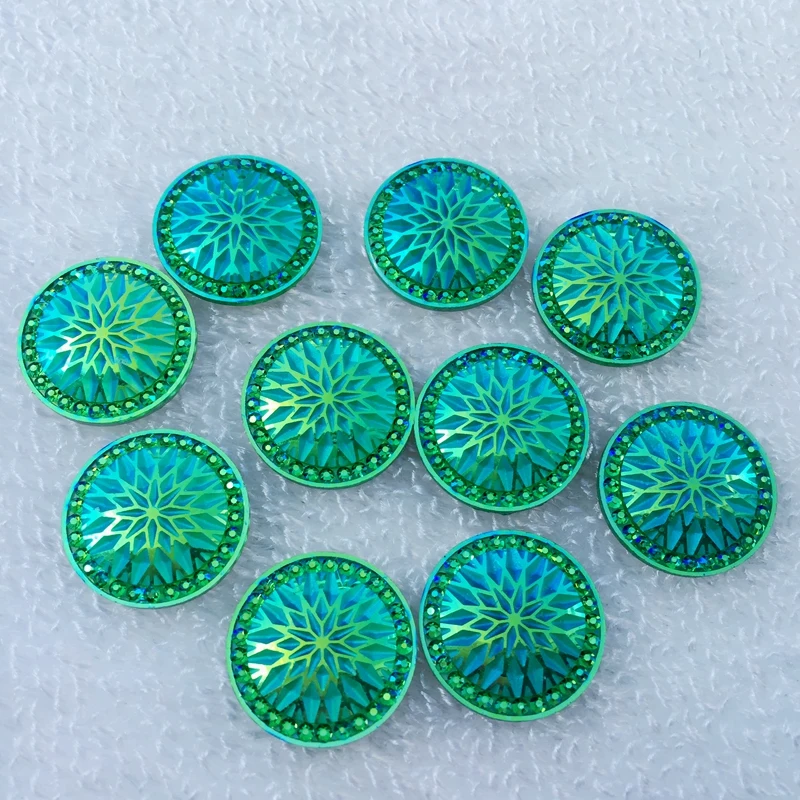 20 шт. цветов выбор блестящие AB плоские с обратной стороны Кабошон DIY декоративное