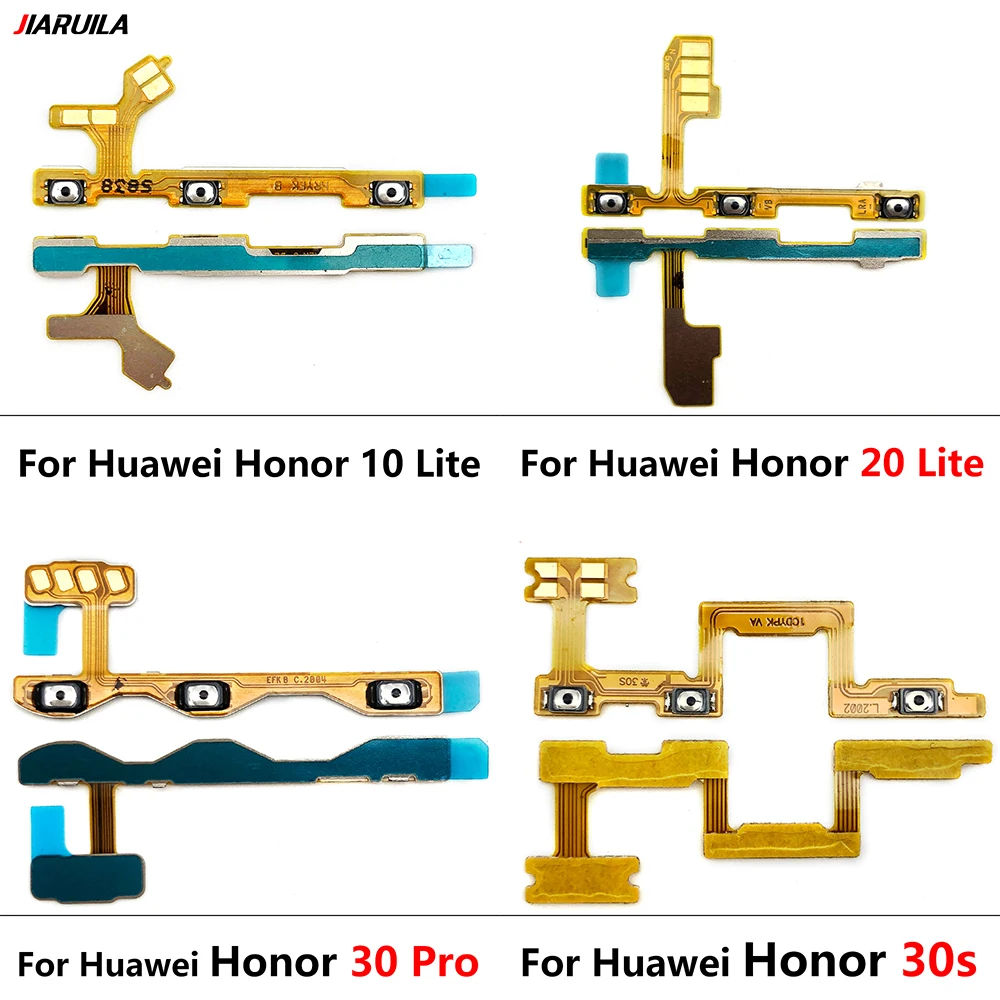 Гибкий кабель с кнопкой включения/выключения питания и боковой для Huawei Honor 8 9 10 Lite