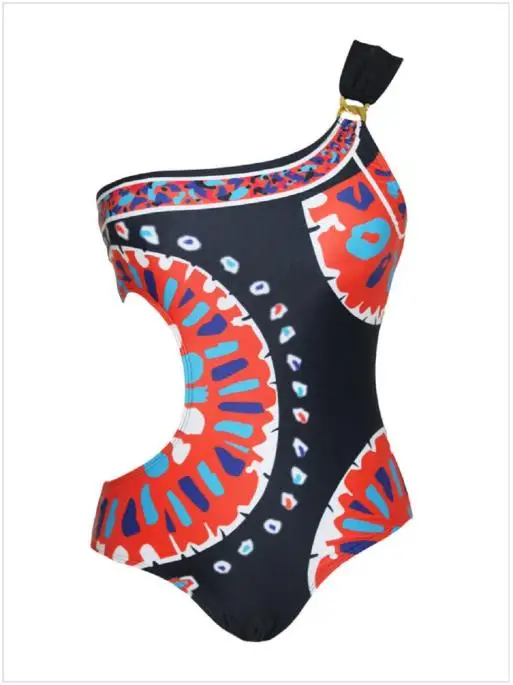 

one-piece vintage swimsuit female monokini Hollow out swimwear women Sexy brazilian bikini one-shoulder bodysuit Bathing Suit