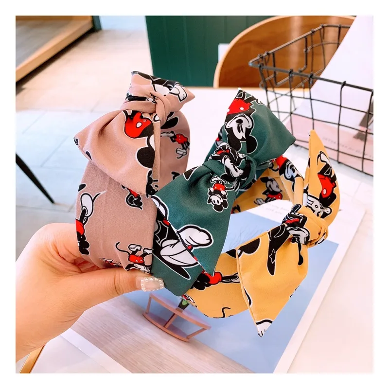 Navidad уши Микки Минни Маус оголовье Pora Рождество ребенка корейский печатный