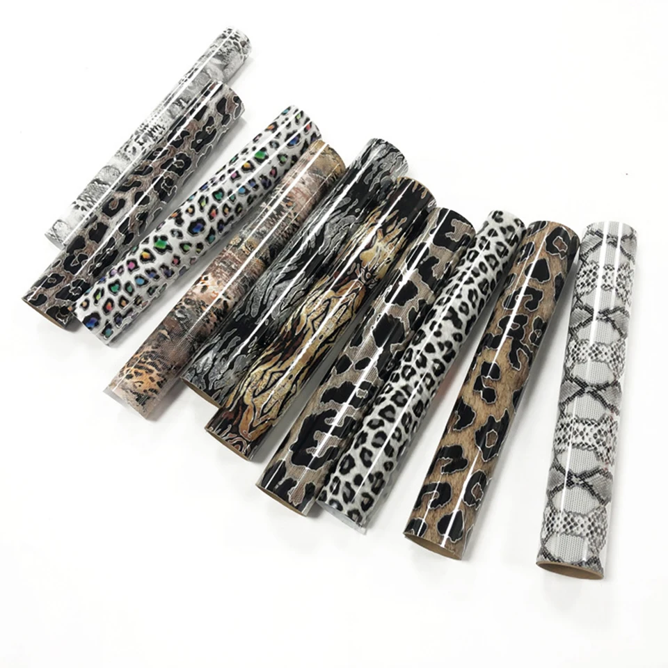 

Leopard Pattern Printed Permanent Self Adhesive Vinyl Sheet 10"X12" For Cricut and Silhouette AMW01-10