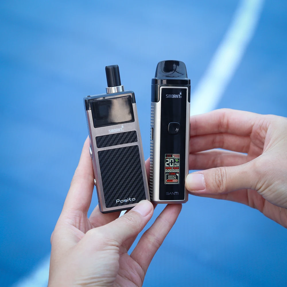 Набор для вейпа Smoant SANTI Pod 1100 мАч 3 5 мл с цветным экраном 0 96 дюйма - купить по