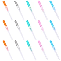 50pcs catheter piercing needles14g 16 18g 20g 22g stainless steel sterile disposable needles piercing for belly navel earrings