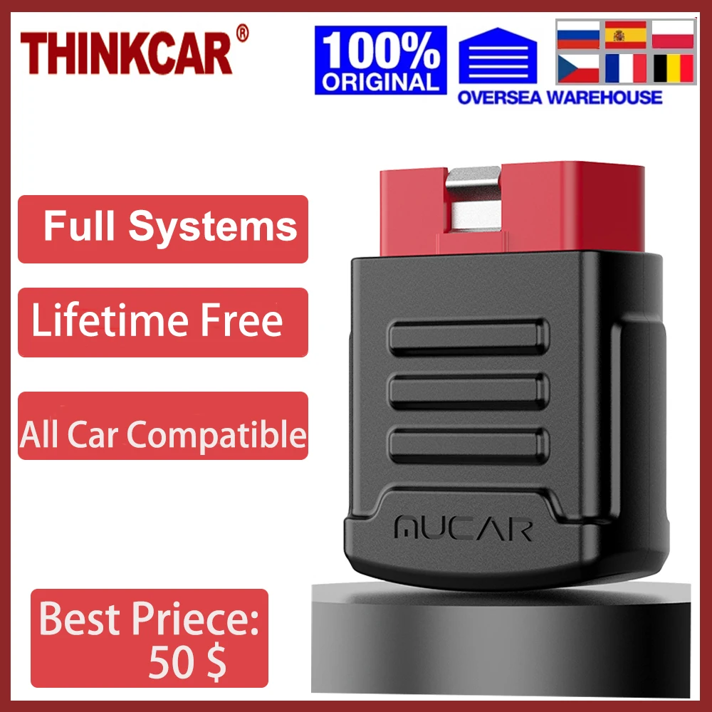 Thinkcar Mucar последняя версия BT200 полный OBD2 все системы диагностический инструмент