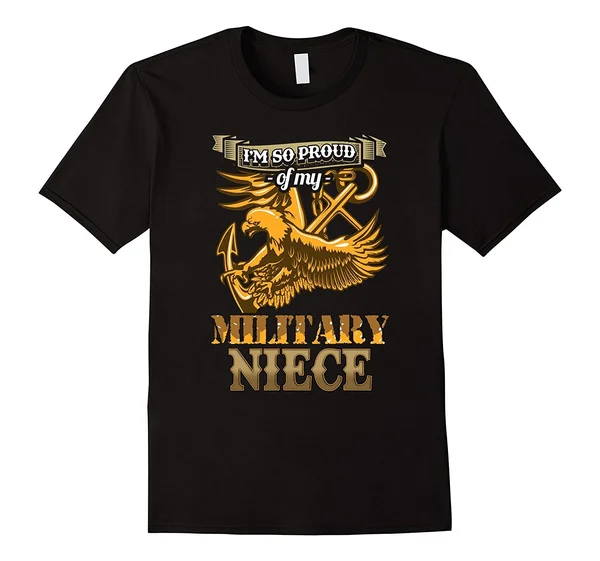 

Proud Aunt and Uncle of Military Niece! Active Duty Men T-Shirt