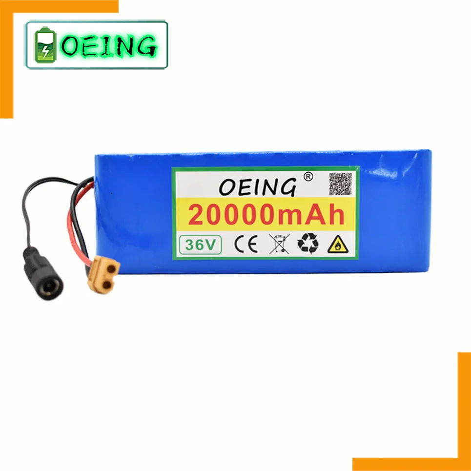 

NEWEST 36V 20Ah 18650 lithium battery pack 10S3P 20000mah 250W-500W Same port 42V Electric Scooter M365 ebike Power Battery