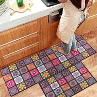2pcs modern kitchen bohemian mat rug non slip absorbent composable carpet area doormat rug bathroom floor pad mat dirty proof