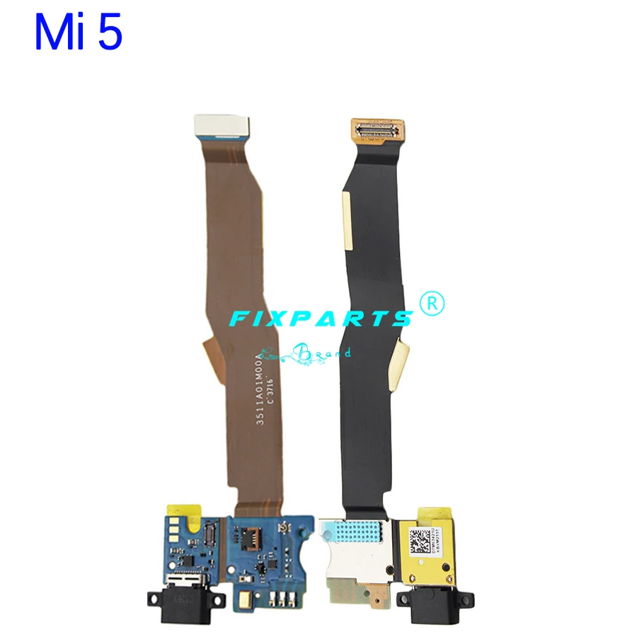 for Mi5 MI 5S Plus 5X Charging Port Flex Cable Replacement Parts USB Dock Charger For Xiaomi Mi5S | Мобильные телефоны и
