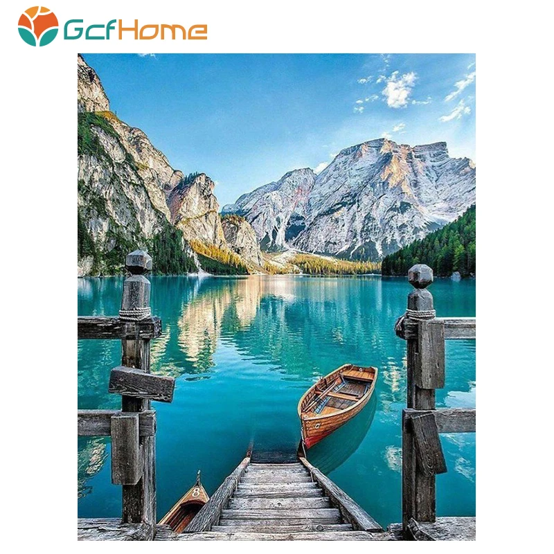 Набор для рисования по номерам на холсте с рамкой | Дом и сад