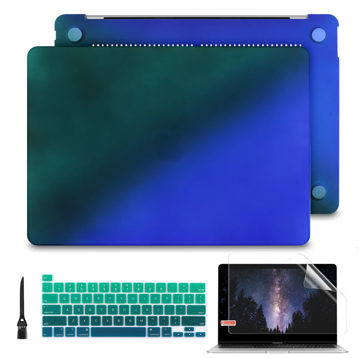 Новый чехол темно зеленого цвета для Macbook Air Retina Pro 13 15 16 Touch Bar 2020 A2289 A2338 M1 A1706 AIR A2337