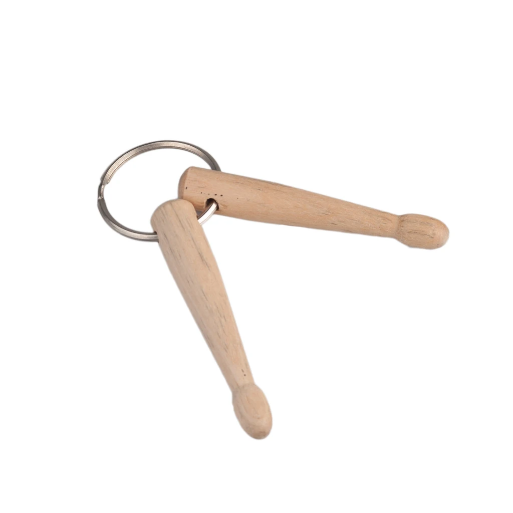 2 шт. барабанные палочки деревянные умные мини брелок для ключей Мини ударные