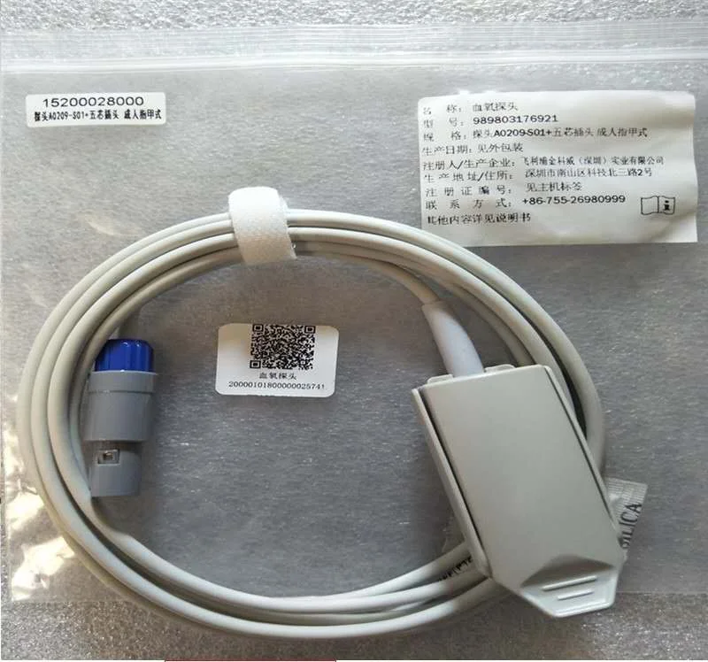 

SP O2 PROBE SENSOR-PEDIATRIC PN: 989803176921 for GOLDWAY UT4000A (new,original)