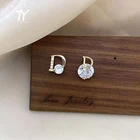 Роскошные блестящие циркониевые золотые асимметричные серьги с буквами D для женщин, новинка 2021, сексуальные необычные серьги для вечеринок для девочек