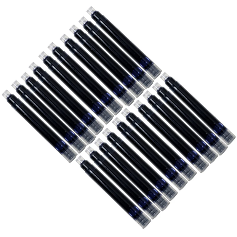 10 шт. Одноразовые Синие черный красный перьевые чернила для заправки картриджей