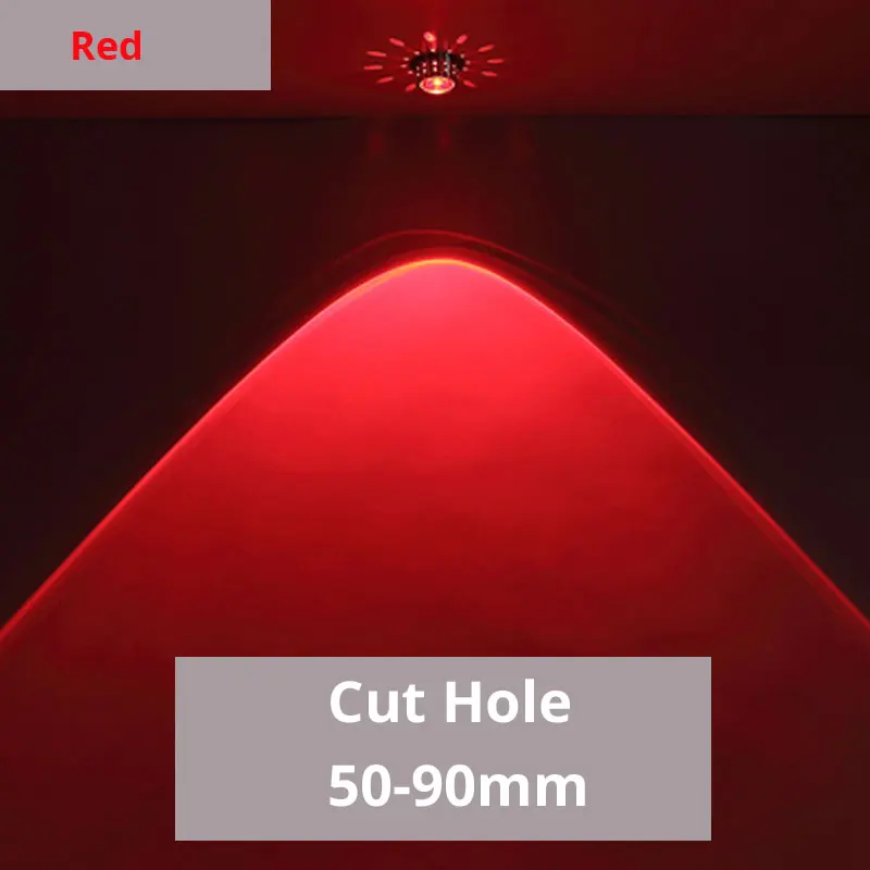 Red Светодиодный настенный светильник 3W RGB с пультом дистанционного управления декоративный хрустальный светильник красочный Небесный светильник Гостиная Диван ТВ задний настенный светильник - Цвет абажура: Red