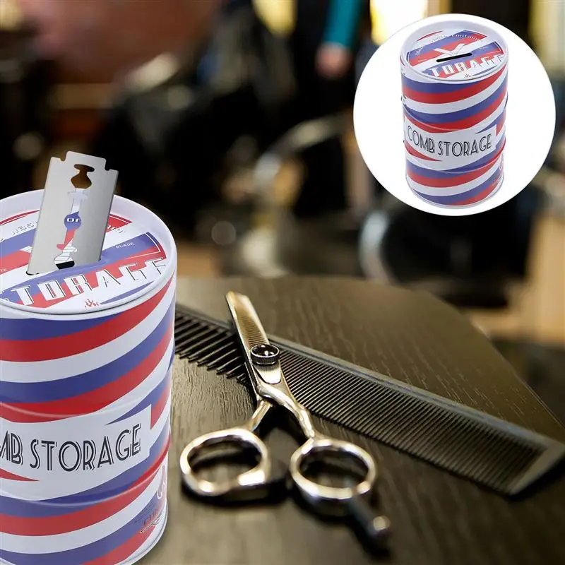 

1pc Practical Salon Barber Shop Blades Disposal Case Storage Container Disposable Razor Case