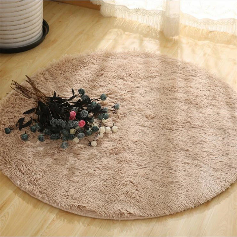 bubble kiss fluffy round carpets for living room long plush rugs bedroom kids room decor area rugs bedside shaggy floor mats free global shipping