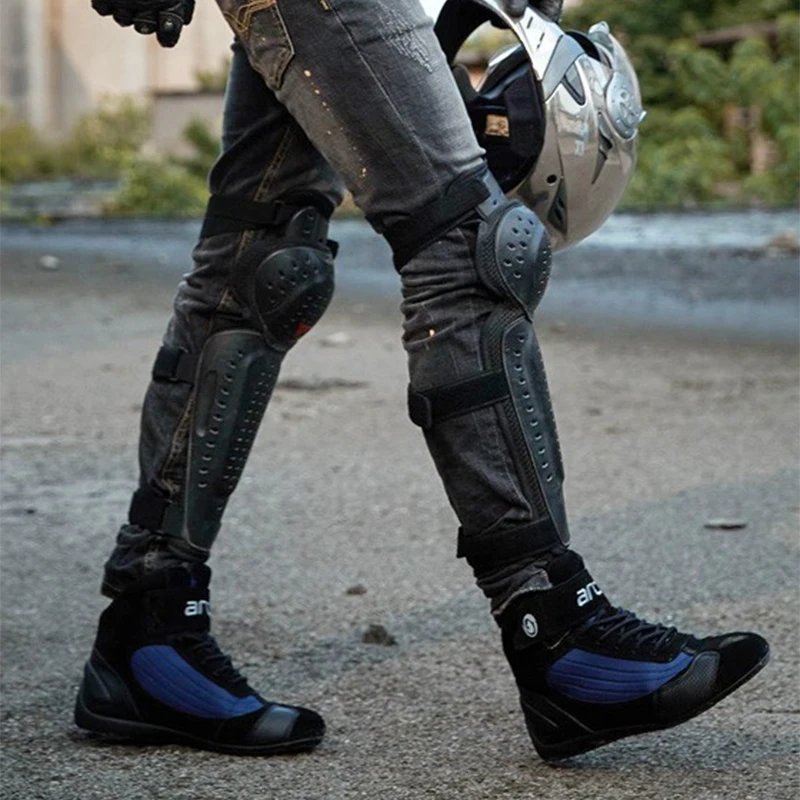 Ботинки в байкерском стиле Мужские ботинки для верховой езды Летние дышащие из