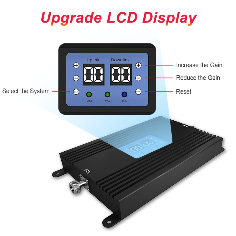 Lintratek 80dB 850 1700 mhz AWS мобильный телефон усилитель 2G 3G 4G повторитель CDMA 850mhz 1700/2100 B5 B4