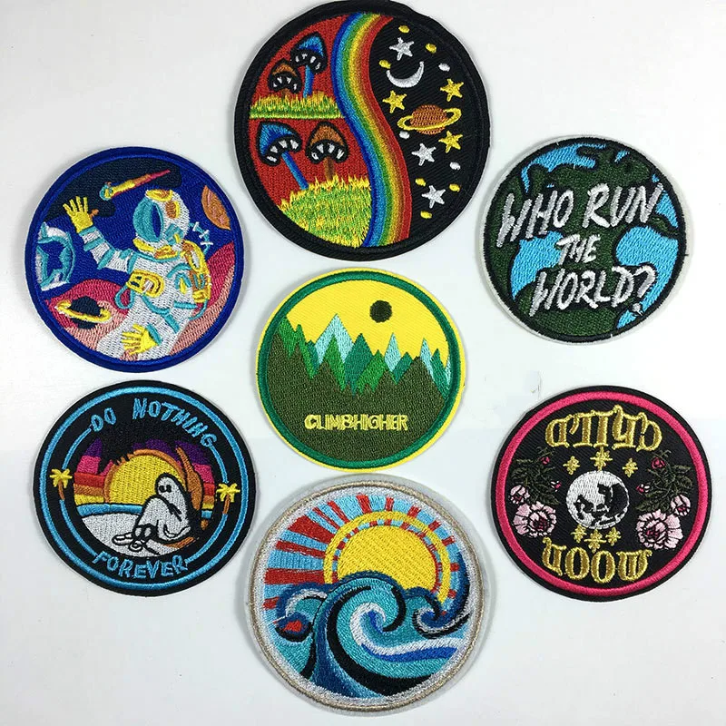 Навсегда ничего не железо наклейка слогана Термальность клейкая вышитая ткань