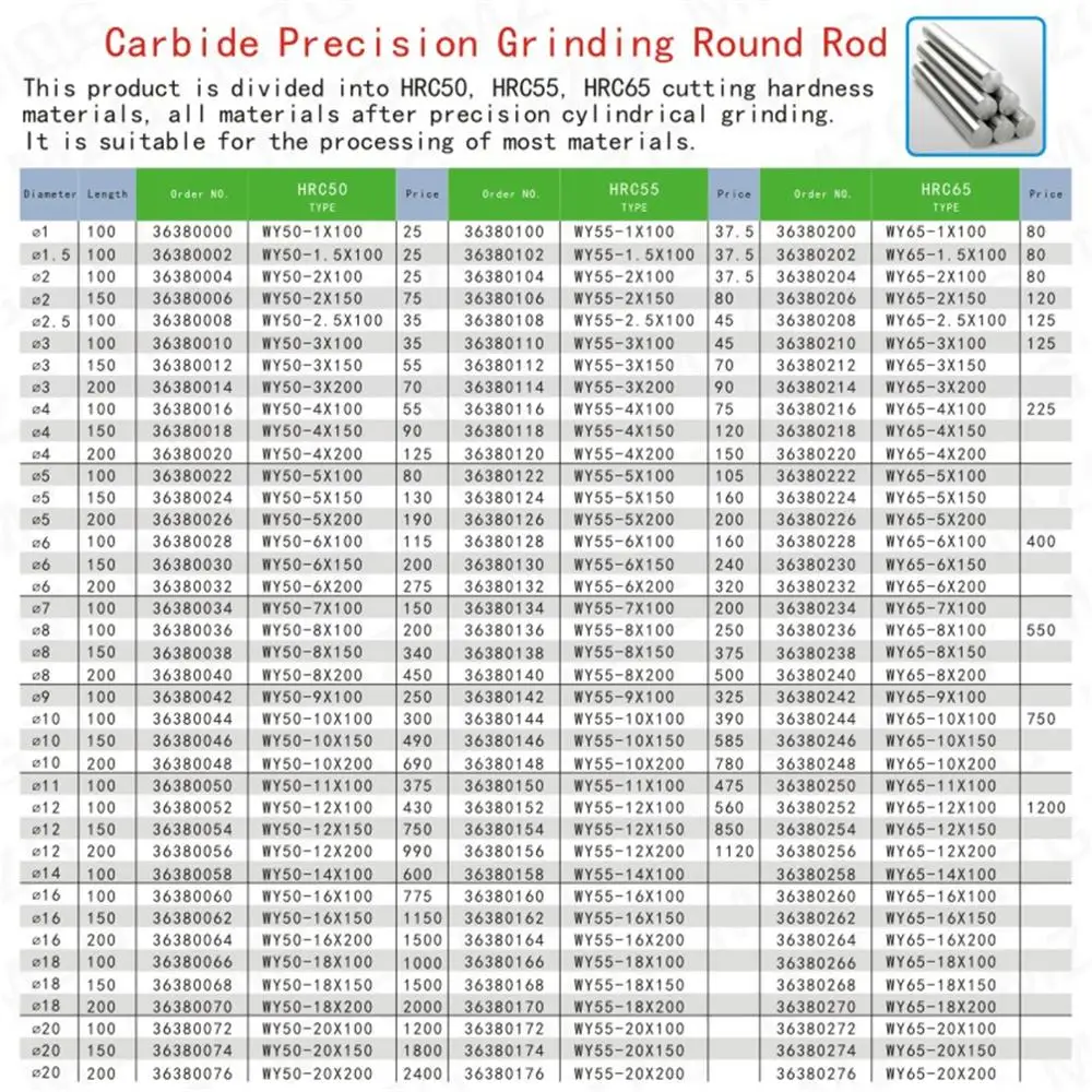 MZG HRC55 WGYBF550-3.0 карбида Presion 100L сверла концевые фрезы шлифовальный держатель для ЧПУ резак круглый стержень вольфрамовый стальной стержень