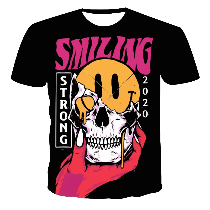 

2020 Summer Hip Hop Style Men Women Fashion New Short Sleeve Graffiti Print T-Shirts The 3d Printing Casual T Shirts Streetwear