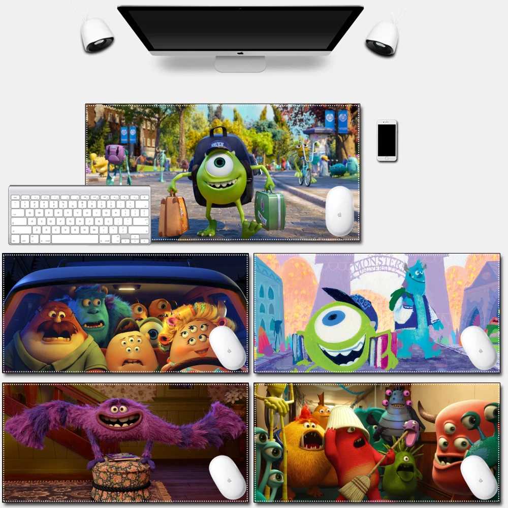 

Large Gaming Pad Cartoon 40x80cm 30x60cm Waterproof Multi-size Natural Rubber Desk Mat Animation Thick Mouse Pad
