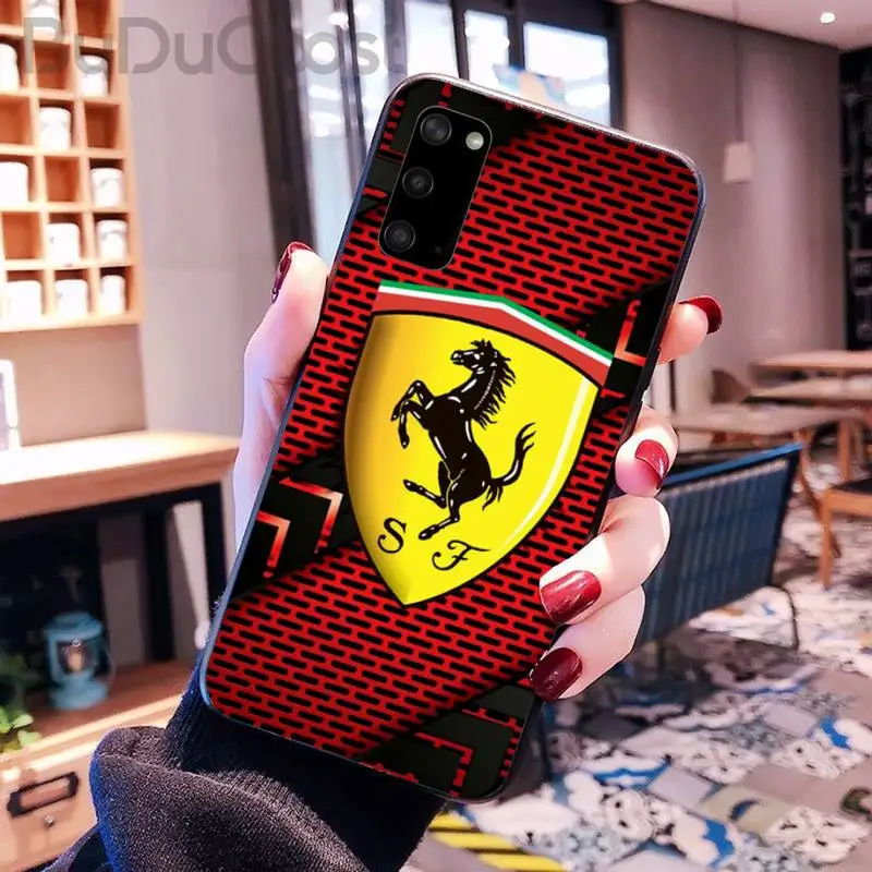 

Reall Luxury sports car ferrari Phone Case for Samsung Galaxy S10 Plus S10E S6 S7 edge S8 S9 Plus S10lite S20 Plus S20 Ultra