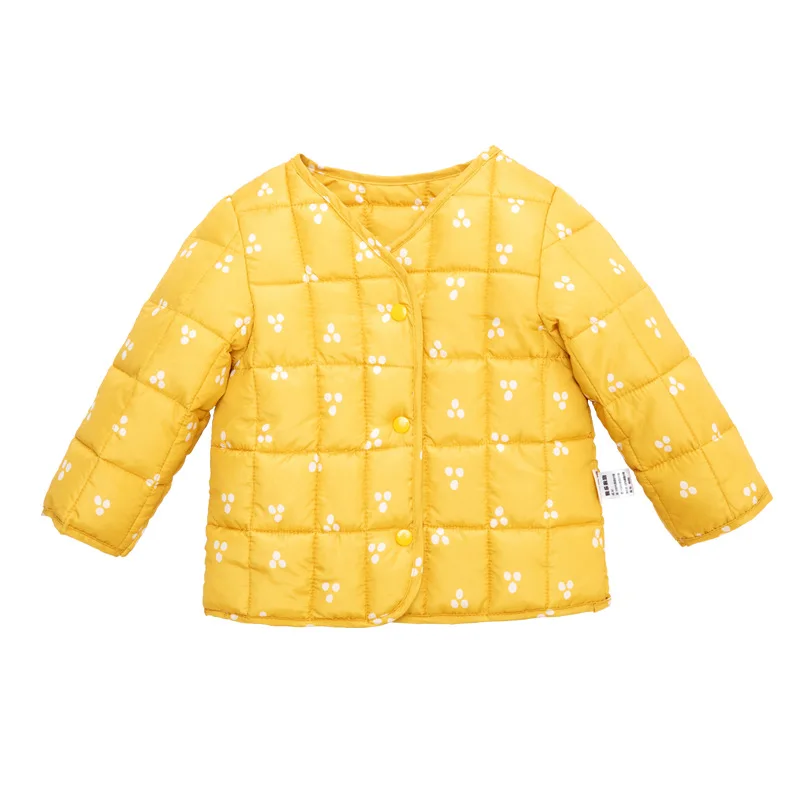 Детское пуховое пальто короткая хлопковая куртка для мальчиков и девочек теплая