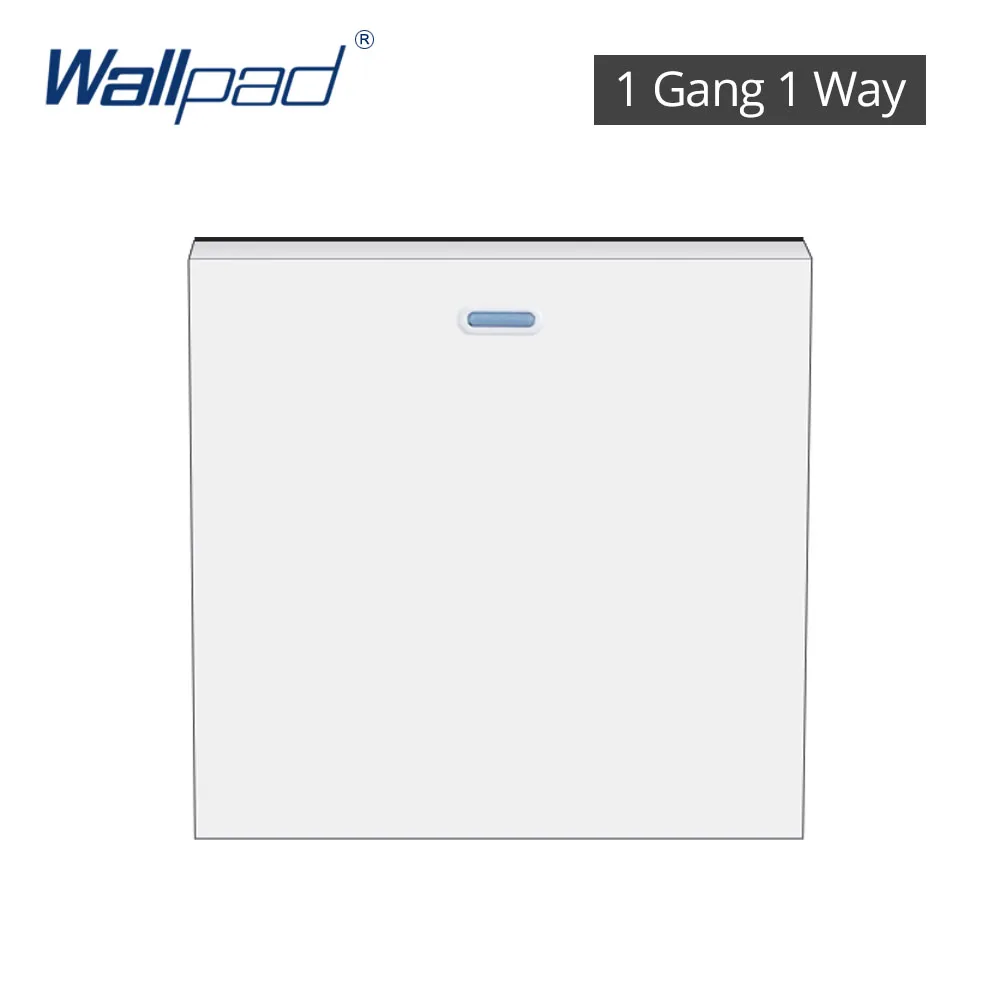 Настенная розетка для кнопка выключателя света, белая пластиковая функциональная клавиша, 52*52 мм, S6 серия Wallpad
