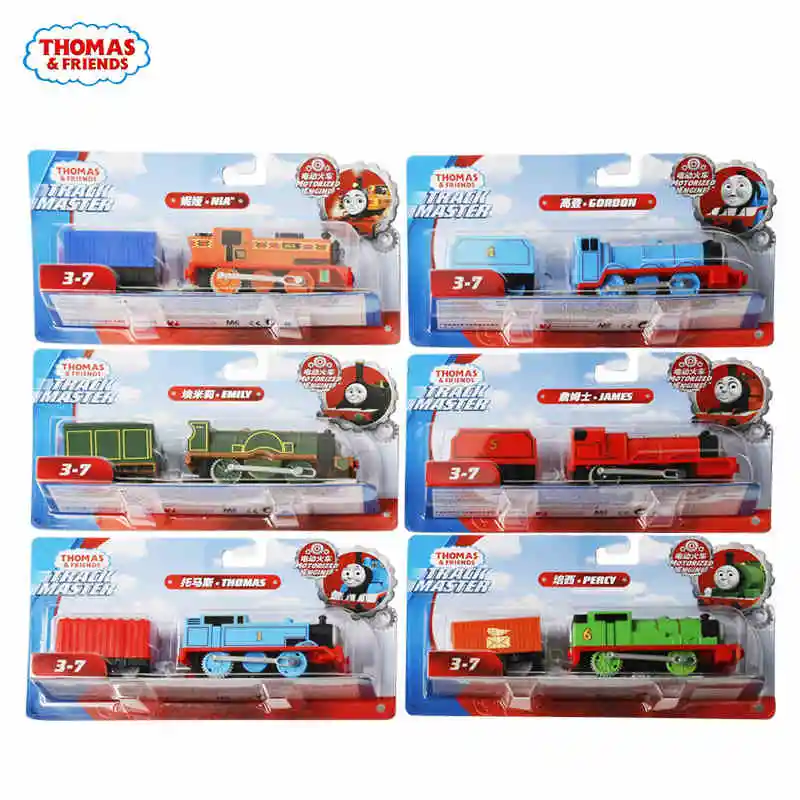 Оригинальный электрический Паровозик Thomas and Friends 1:43 модель автомобиля из металла