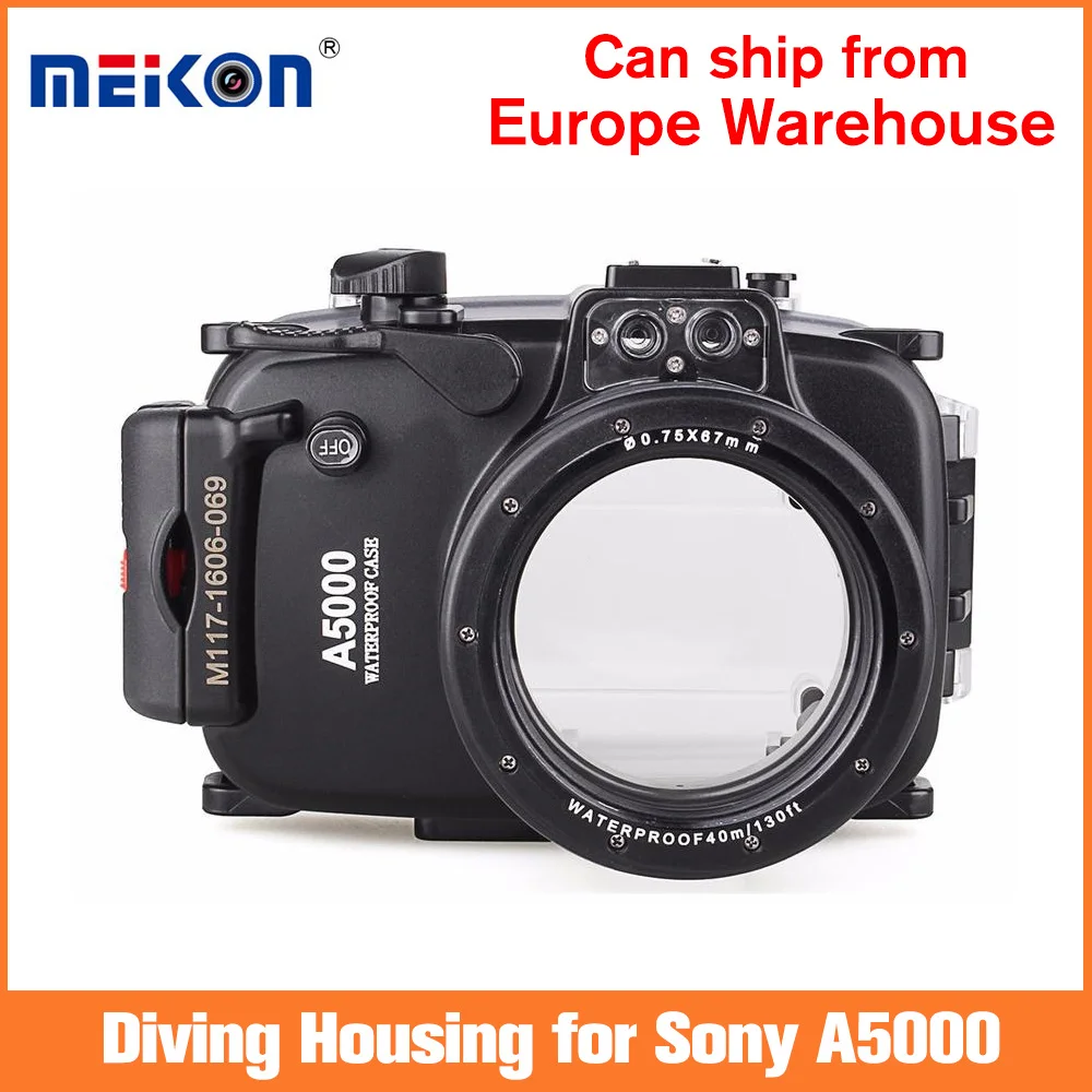Подводный чехол Meikon для камеры 40 м/130 футов водонепроницаемый Sony A5000 16-50 мм |