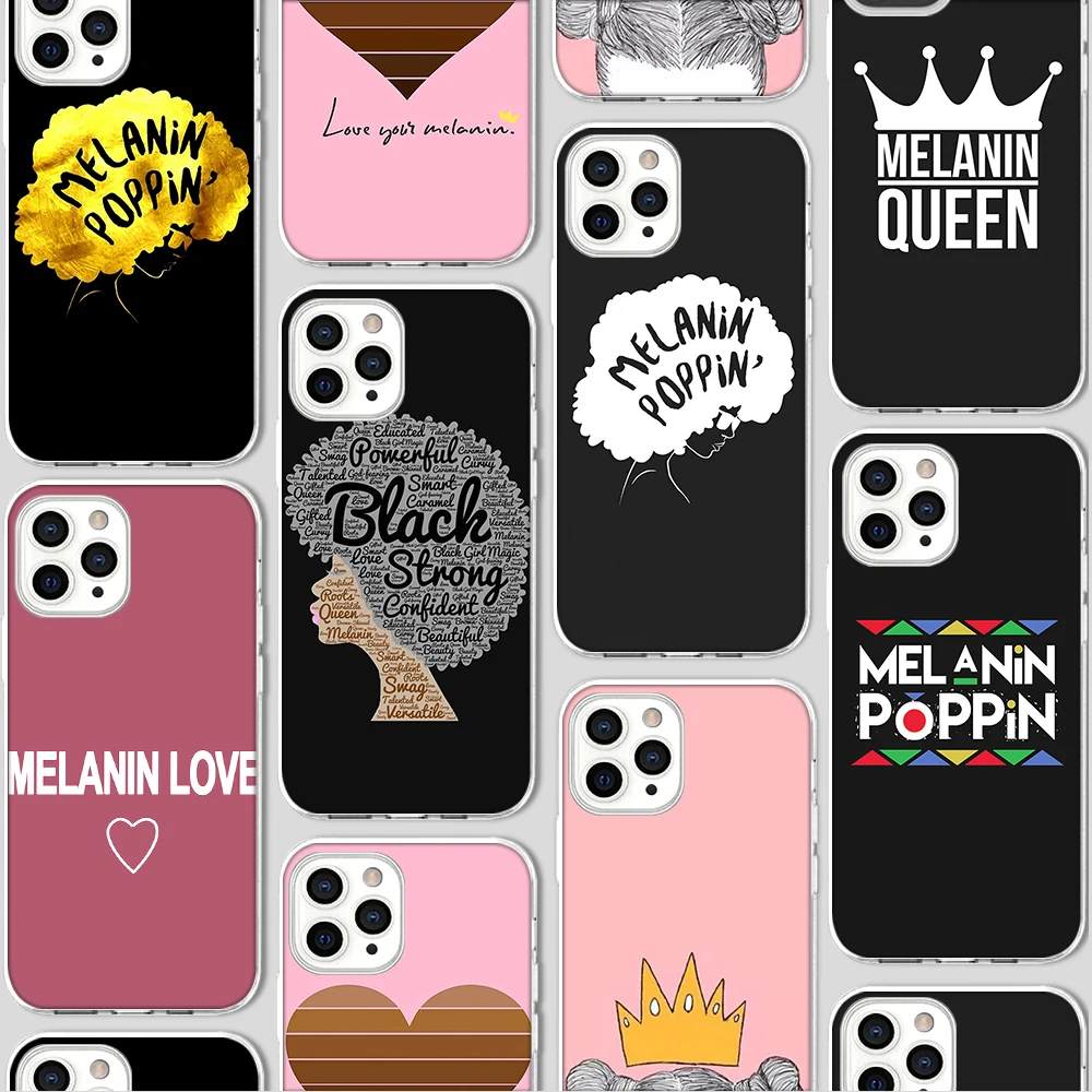 

ciciber Funda Case For Iphone 13 Case For iPhone 12 13 11 Pro XR 7 X XS MAX 8 6 6S Plus 5S SE 2020 Silicone Melanin Poppin Coque