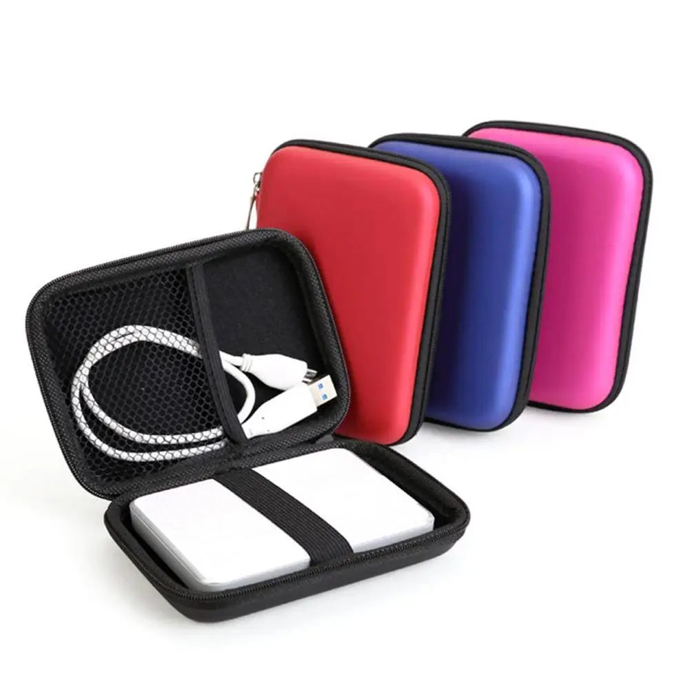 

2.5-inch hard disk package headset bag mobile power HDD Bag Disk Case Zipper Pouch Earphone Cover Mobile EVA Storage Carrier Box