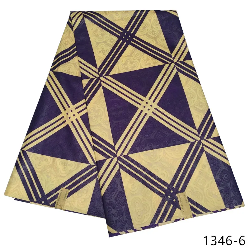 

Embossed pattern 2021 Ankara African Wax Prints Fabric High Quality 6 yards Bazin style African Wax Fabric for Party 1346-1