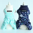 Толстовка с рисунком кота Одежда для собак теплые хлопковые комбинезоны для собак пижамы для кошек толстовки Одежда для собака Кот Щенок Тедди