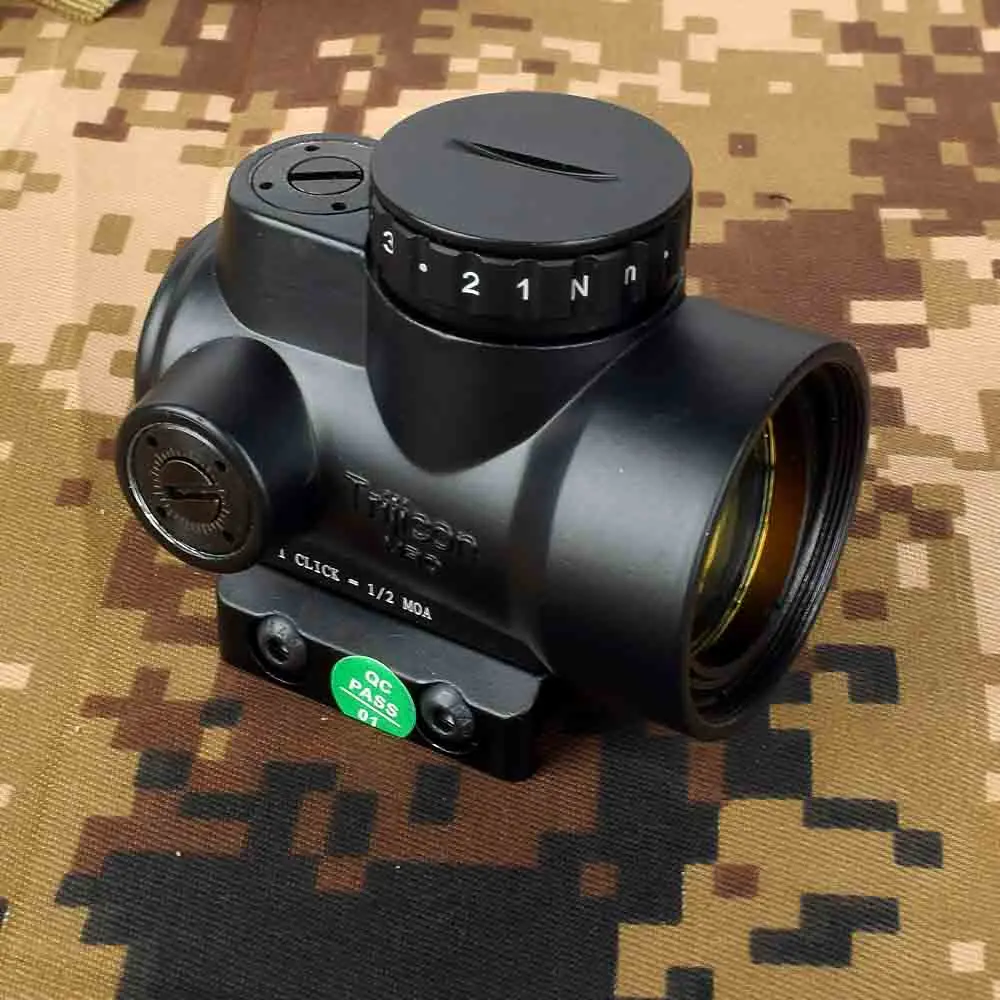 Тактический 1X25 MRO Reflex-style 2,0 MOA Регулируемый Красный точечный прицел Крепление подходит для Пикатинни-черный