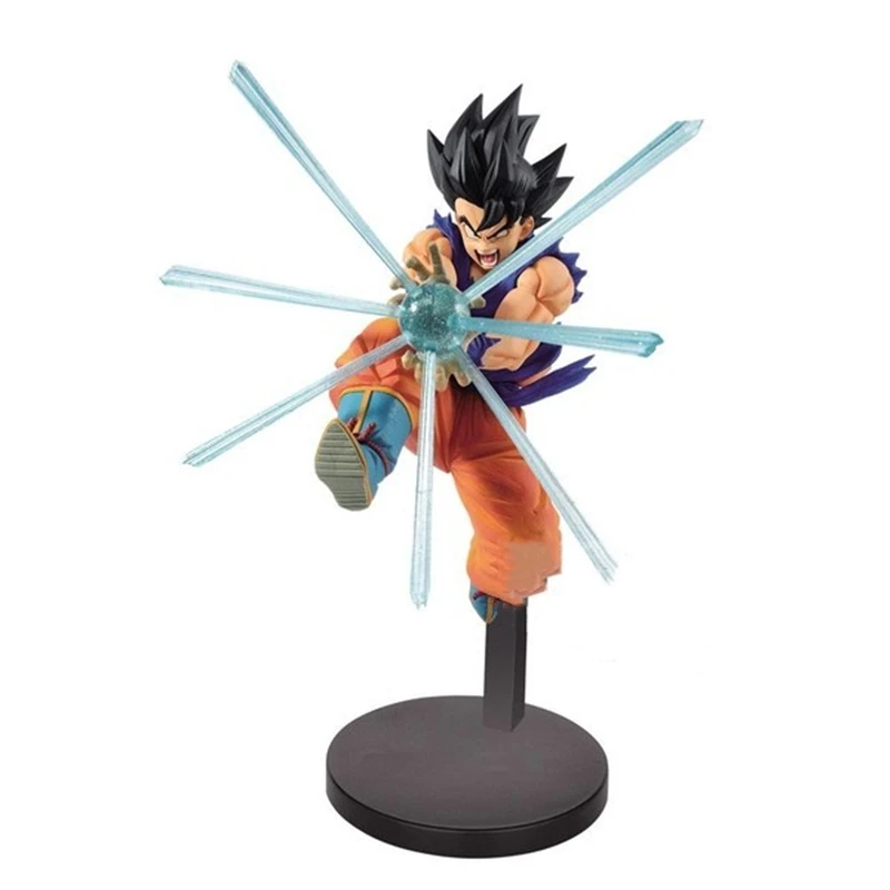 16 см Новинка Dragon Ball Z черные волосы Гоку ПВХ фигурка GxMateria специальные эффекты
